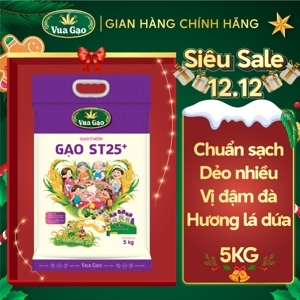 Gạo thơm Vua Gạo Đậm Đà túi 5kg