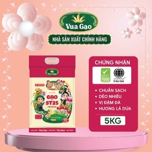 Gạo thơm Vua Gạo Đậm Đà túi 5kg