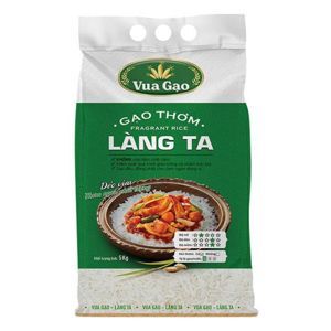 Gạo thơm Vua Gạo Làng Ta túi 5kg