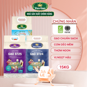 Gạo thơm Vua Gạo ST24 túi 5kg