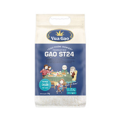 Gạo thơm Vua Gạo ST24 túi 5kg