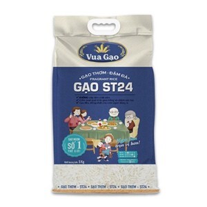 Gạo thơm Vua Gạo ST24 túi 5kg