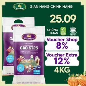 Gạo thơm Vua Gạo ST25 túi 5kg