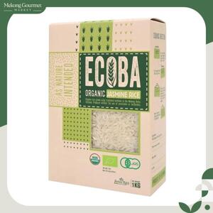 Gạo trắng hương lài hữu cơ Ecoba Ngọc Mễ hộp 1kg