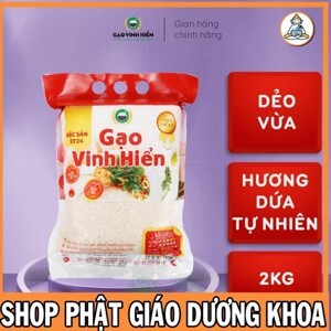 Gạo Vinh Hiển Đặc sản ST24 túi 2kg