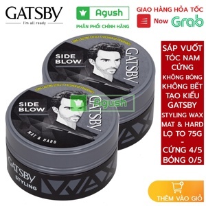 Bộ sáp giữ nếp cứng & không bóng Gatsby 75g x 2