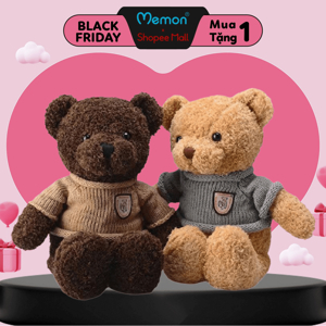 Gấu bông teddy head tales nhồi gòn cao cấp Memon