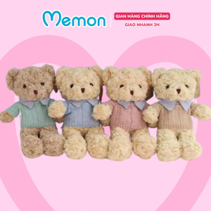 Gấu bông teddy head tales nhồi gòn cao cấp Memon