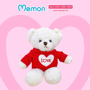 Gấu bông teddy head tales nhồi gòn cao cấp Memon