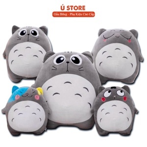 Gấu bông Totoro biểu cảm 35cm Memon cao cấp