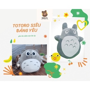 Gấu bông Totoro biểu cảm 35cm Memon cao cấp