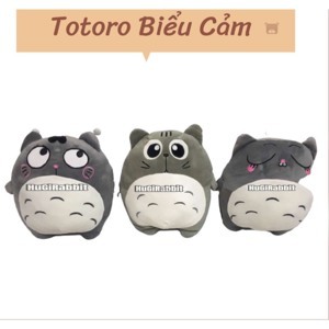 Gấu bông Totoro biểu cảm 35cm Memon cao cấp