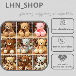 Gấu teddy bông khổ vải 1m6