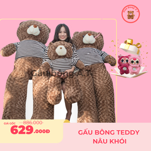 Gấu teddy bông khổ vải 1m6