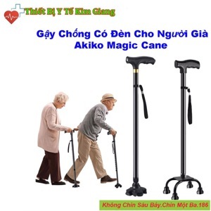 Gậy batoong cho người già có đèn pin Akiko magic cane