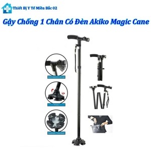 Gậy batoong cho người già có đèn pin Akiko magic cane