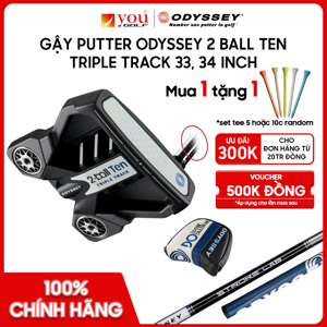 Gậy golf putter Odyssey 2 Ball Ten Triple Track