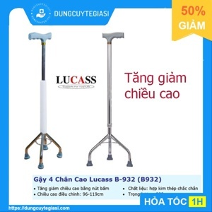 Gậy tập đi 4 chân Lucass B932