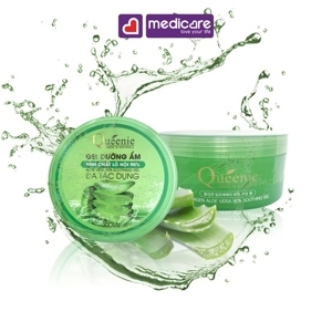 Gel dưỡng ẩm 90% tinh chất lô hội bổ sung Collagen Queenie 300ml