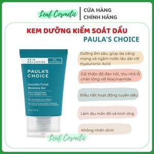 Gel dưỡng ẩm ban đêm Paula's Choice Skin Balancing Invisible Finish Moisture Gel 60ml