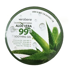 Gel dưỡng ẩm lô hội Verobene Calming & Moisturizing Aloe Vera Purity 99% Smothing Gel 300ml