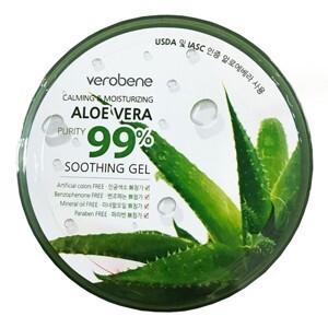 Gel dưỡng ẩm lô hội Verobene Calming & Moisturizing Aloe Vera Purity 99% Smothing Gel 300ml