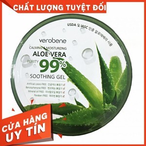 Gel dưỡng ẩm lô hội Verobene Calming & Moisturizing Aloe Vera Purity 99% Smothing Gel 300ml