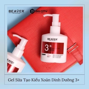 Gel dưỡng tạo kiểu tóc xoăn Beaver 3+ Nutritive Oleo-Curl Definition Cream 200ml