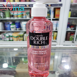 Gel dưỡng tóc giữ nếp tóc thẳng Double Rich Soft Hold 250ml