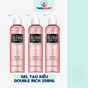 Gel dưỡng tóc giữ nếp tóc thẳng Double Rich Soft Hold 250ml