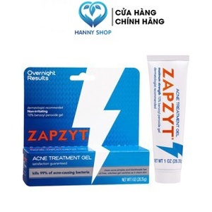 Gel hỗ trợ điều trị mụn Zapzyt Maximum Strength 10% Benzoyl
