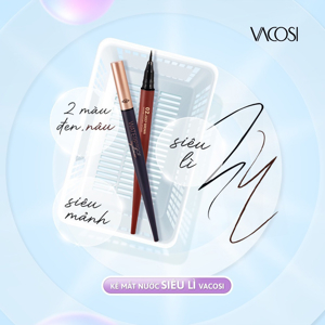 Gel kẻ viền mắt Vacosi Gel EyeLiner Natural Studio 5g