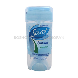 Gel lăn khử mùi Secret Outlast Unscented Clear Gel 73g