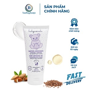 Gel massage chiết xuất hạnh nhân Babycoccole 75ml 0M+