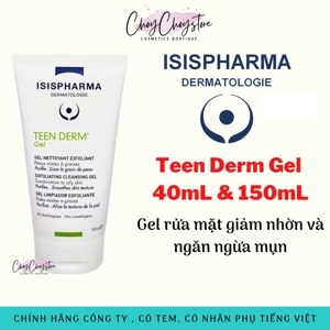 Gel rửa mặt da thường giảm nhờn ngừa mụn ISIS Pharma Teen Derm Gel 40ml