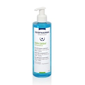 Gel rửa mặt giảm nhờn mụn Isis Pharma Teen Derm Gel Sensitive 250ml