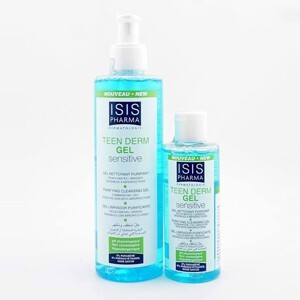 Gel rửa mặt giảm nhờn mụn Isis Pharma Teen Derm Gel Sensitive 250ml