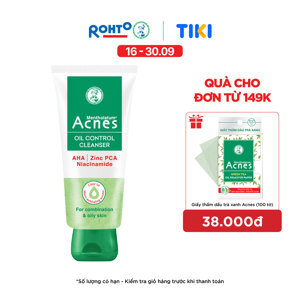 Gel rửa mặt kiểm soát nhờn Acnes Oil Control Cleanser 100g