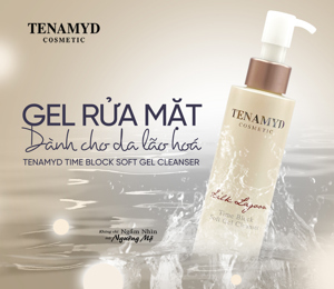 Gel Rửa Mặt Tái Tạo Giàu Dưỡng Chất Vitamin Tenamyd Silk Lagoon Time Block Soft Gel Cleanser