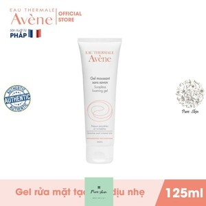 Gel rửa mặt tẩy trang dịu nhẹ cho da nhạy cảm Avène Soapless Foaming Gel 125ml