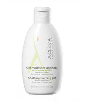 Gel rửa mặt và cơ thể cho da kích ứng A-Derma Soothing Foaming Gel 250ml
