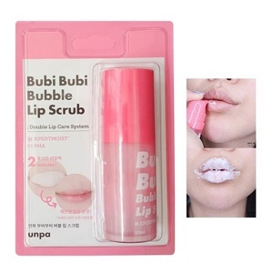 Gel sủi bọt tẩy tế bào chết môi Unpa Bubi Bubi Lip