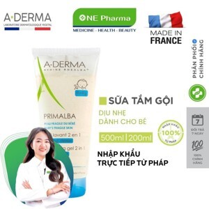 Gel tắm dịu nhẹ cho bé A-Derma Primalba Gentle Cleansing Gel 200ml