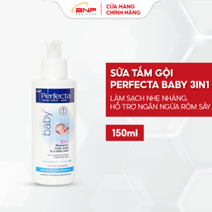 Gel Tắm Gội 3 Trong 1 Cho Trẻ Perfecta Baby 150Ml