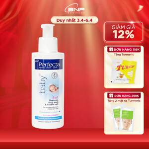 Gel Tắm Gội 3 Trong 1 Cho Trẻ Perfecta Baby 150Ml