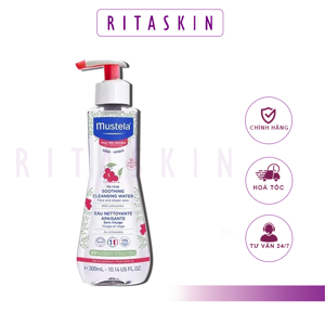 Gel tắm gội Mustela da rất nhạy cảm 300ml