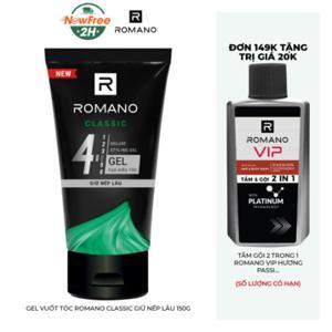 Gel tạo kiểu tóc Romano Classic 150g