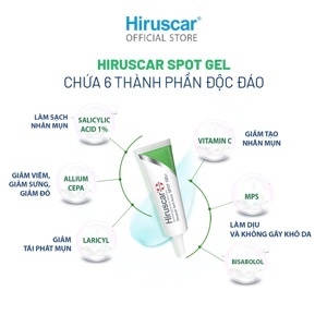 Gel trị mụn Hiruscar Anti-Acne spot gel