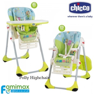 Ghế ăn cho bé Chicco Polly - Màu 113385/ 113391/ 113393/ 114242