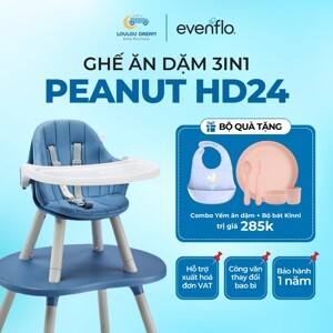 Ghế ăn dặm Evenflo Peanut Switchup 3-in-1 Misty Rose